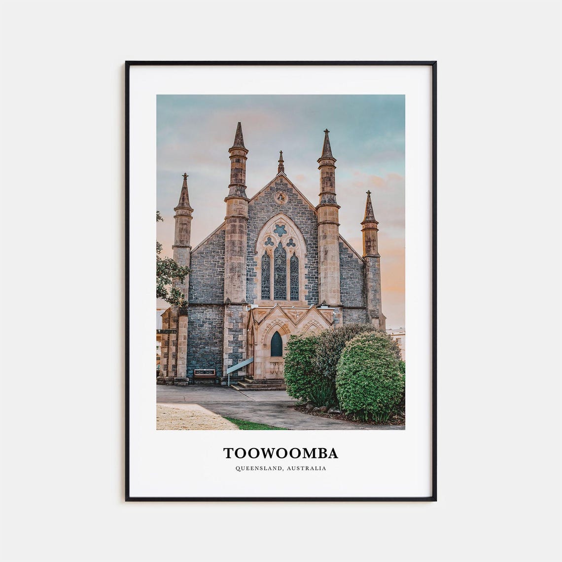 Toowoomba Print Toowoomba Photo Poster Toowoomba Travel Wall Art Toowoomba Map Print Toowoomba Photography Print Queensland Australia
