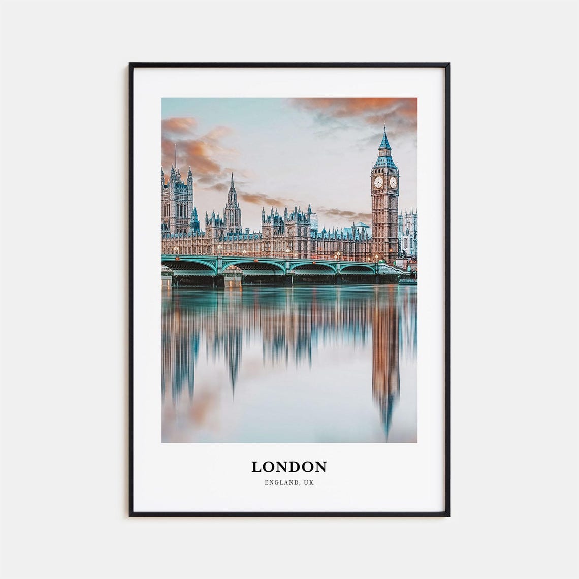London Print No 1 London Photo Poster London Travel Wall Art London Map Print London Photography Print London Wall Dcor England Uk