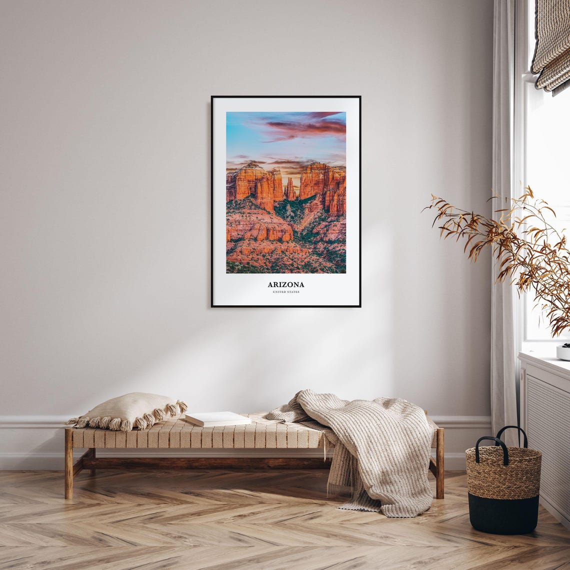 Arizona Print No 2 Arizona Photo Poster Arizona Travel Wall Art Arizona Map Print Arizona Photography Arizona Dcor United States - Image 3