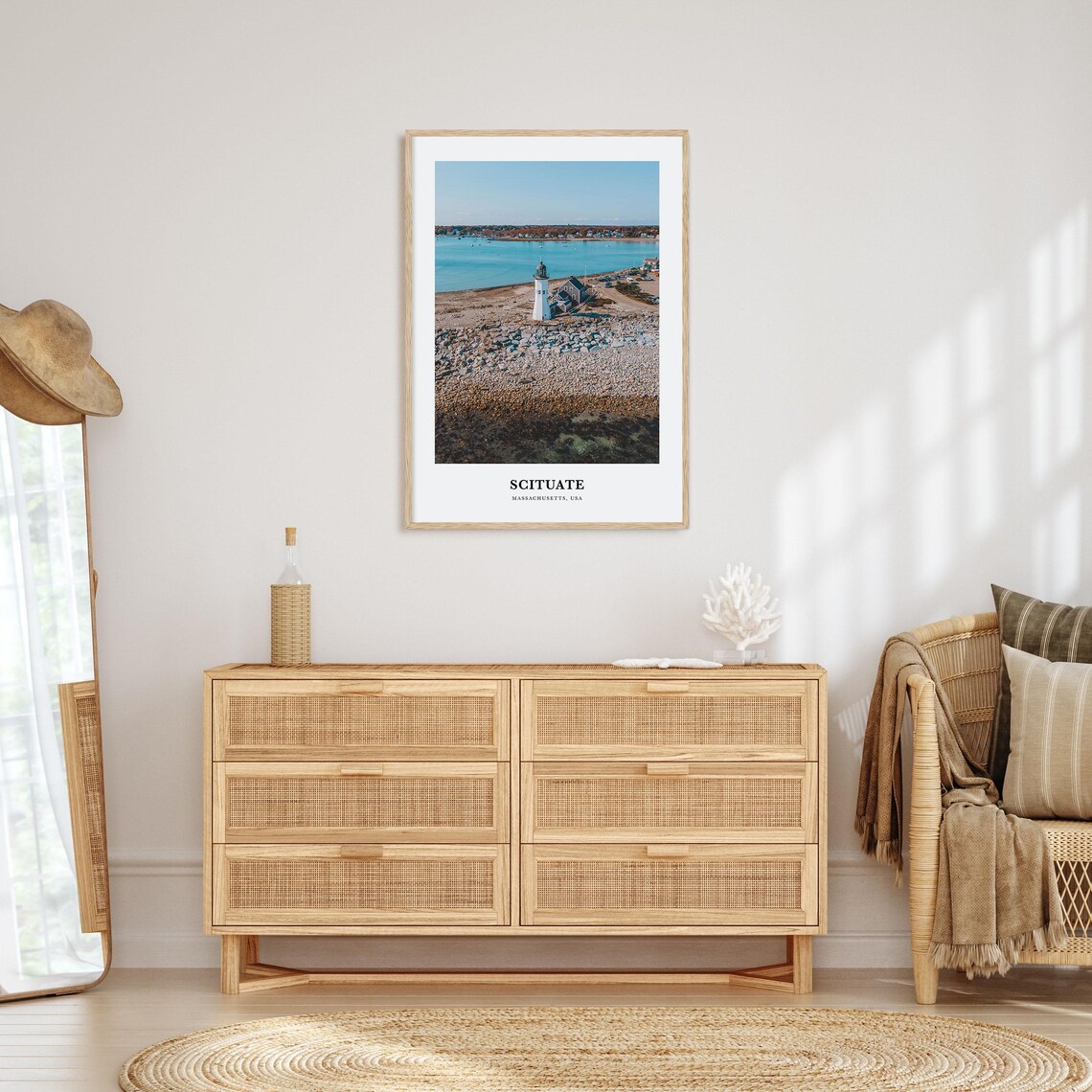 Scituate Massachusetts Travel Poster, Map Wall Art - Image 2
