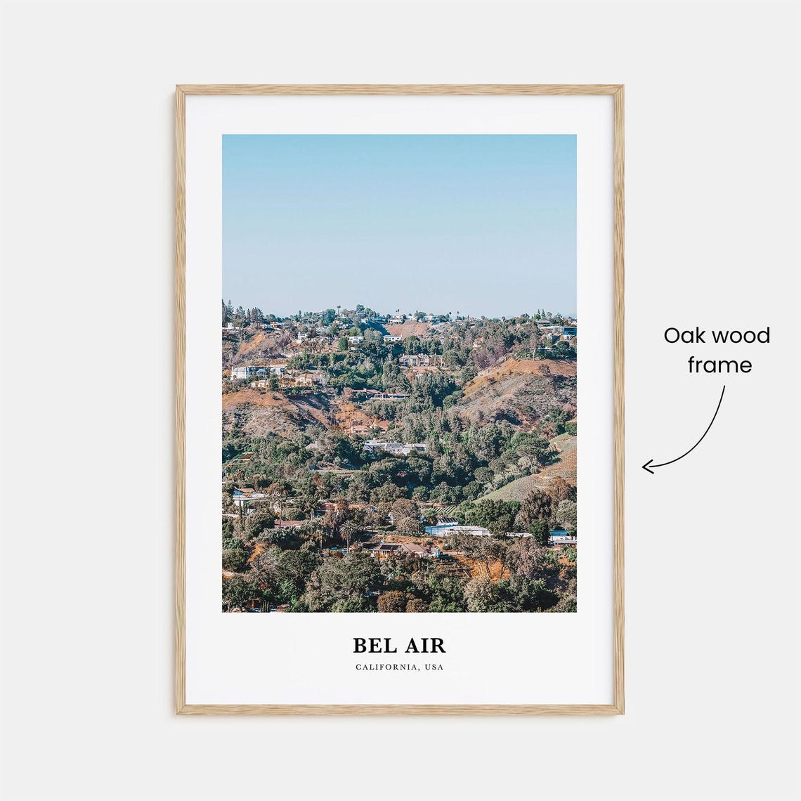 Bel Air Print Bel Air Photo Poster Bel Air Travel Wall Art Bel Air Map Print Bel Air Photography Print Bel Air Wall California Usa - Image 3