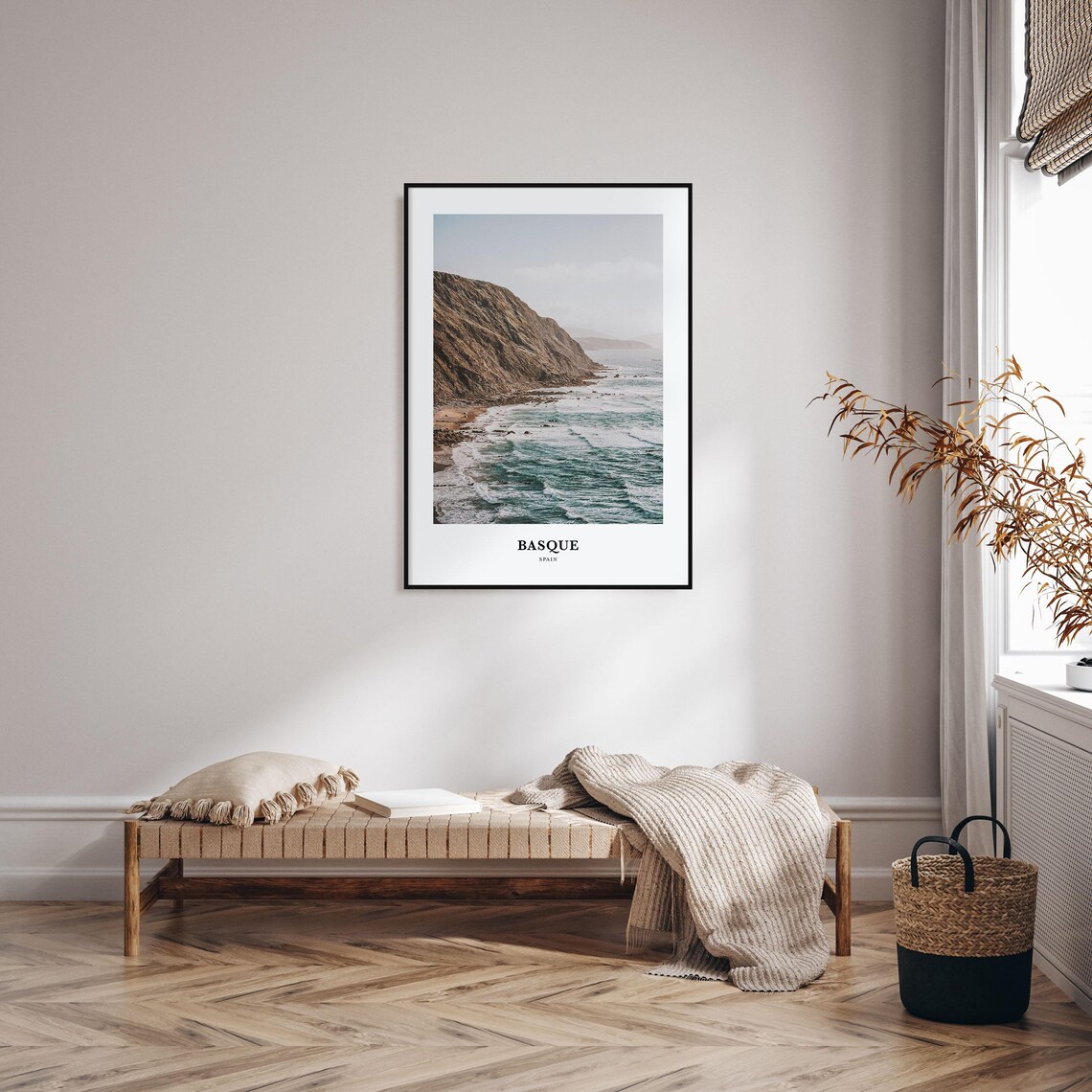 Basque Country Travel Poster, Spain Map Wall Art - Image 3