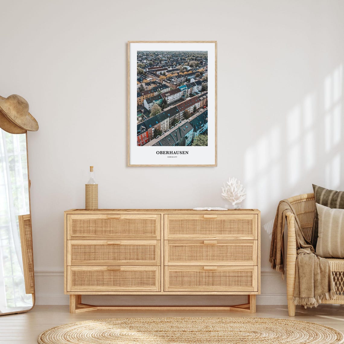 Oberhausen Print Oberhausen Photo Poster Oberhausen Travel Wall Art Oberhausen Map Print Oberhausen Photography Print Germany - Image 2