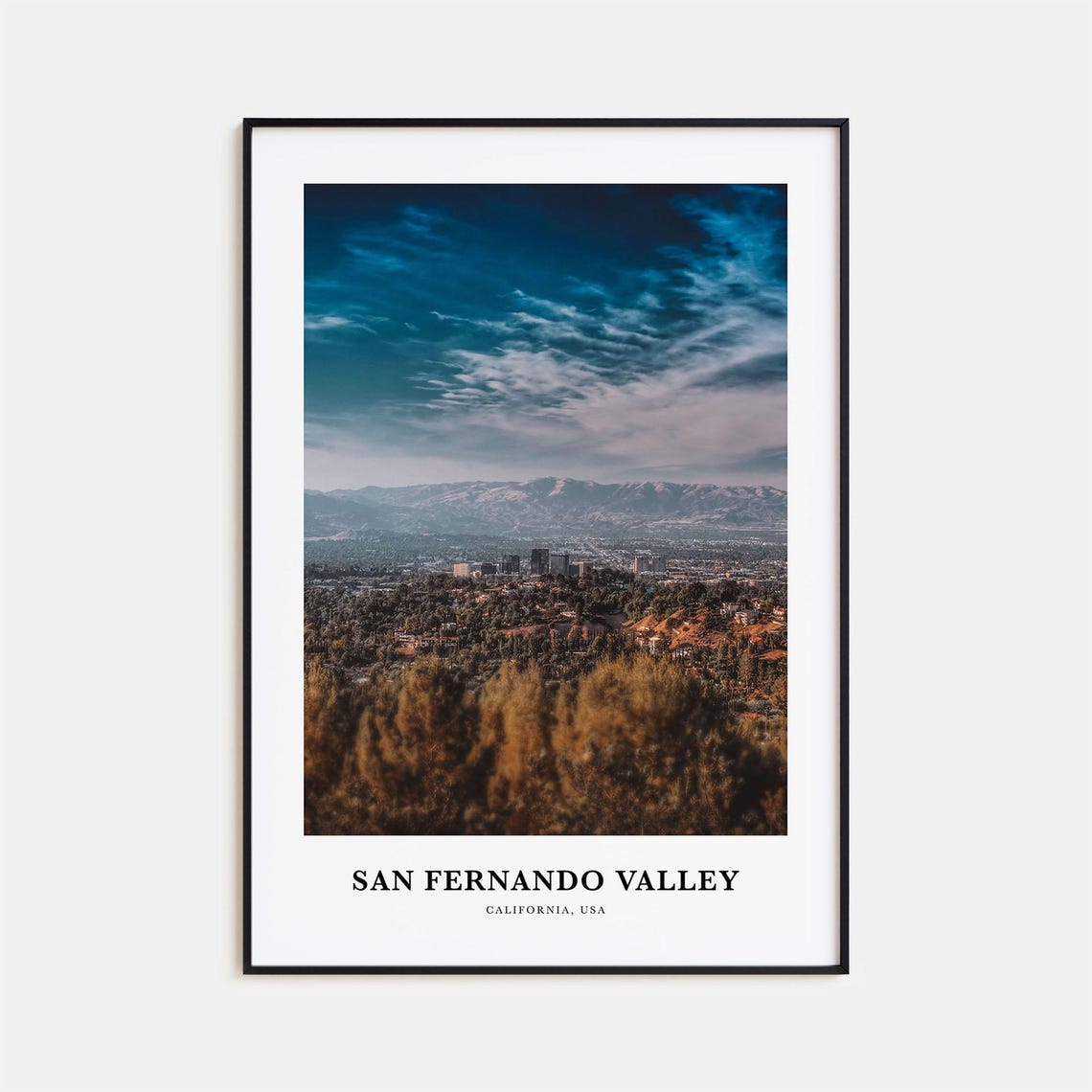 San Fernando Valley Print No 3 San Fernando Valley Photo Poster San Fernando Valley Art San Fernando Map San Fernando California Usa