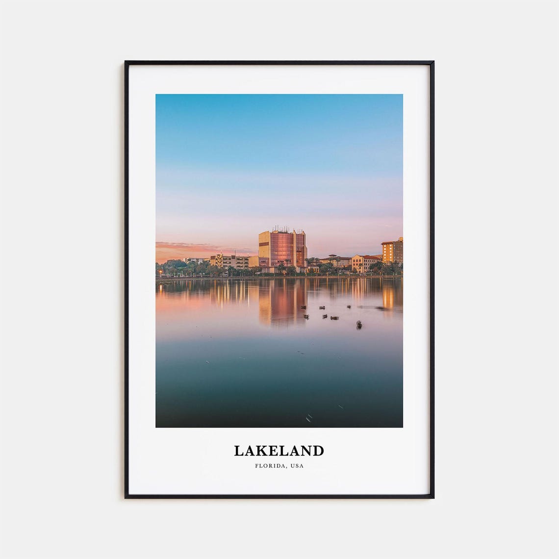 Lakeland Print Lakeland Photo Poster Lakeland Travel Wall Art Lakeland Map Print Lakeland Photography Lakeland Wall Dcor Florida Usa