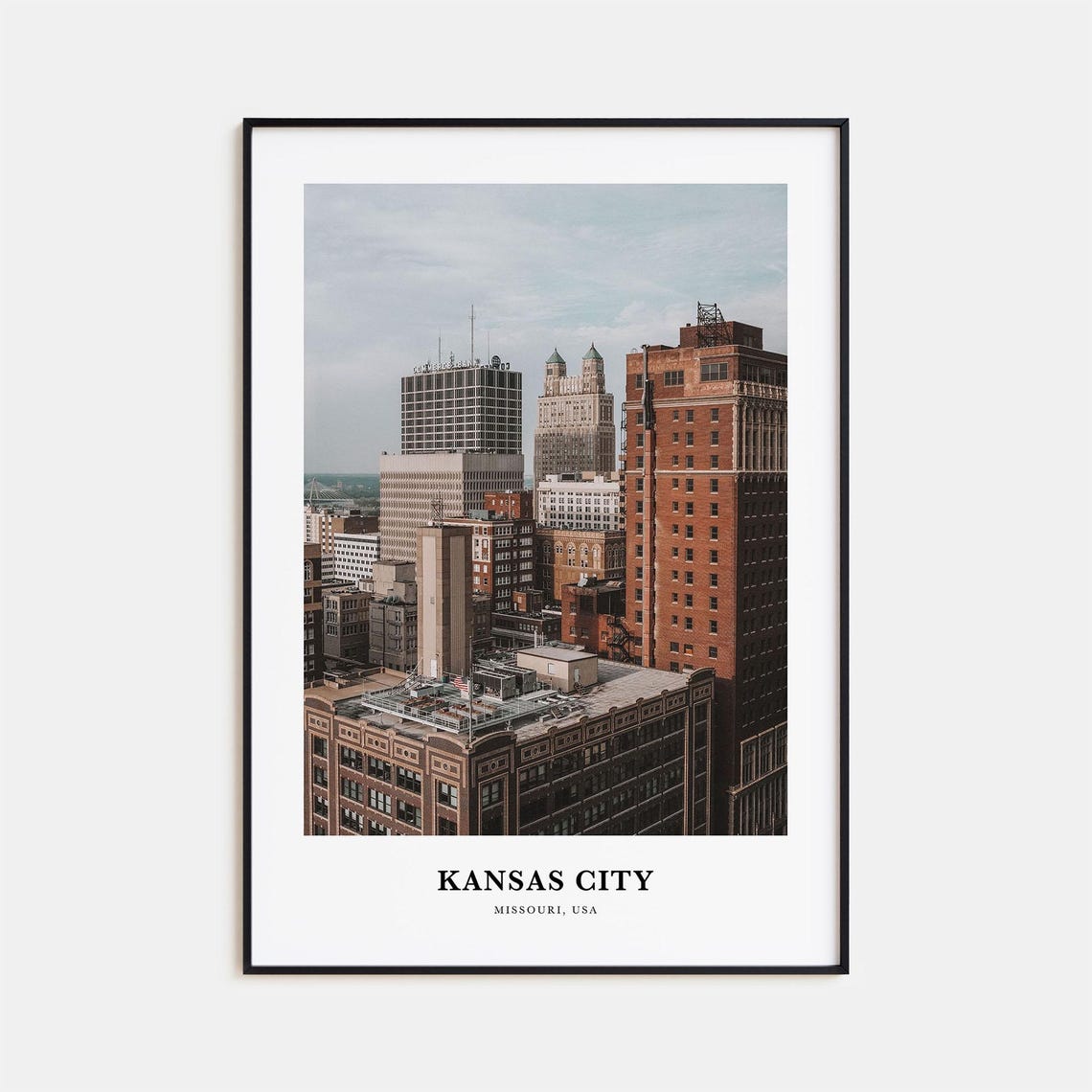 Kansas City Print No 3 Kansas City Photo Poster Kansas City Travel Wall Art Kansas City Map Print Kansas City Photography Missouri Usa