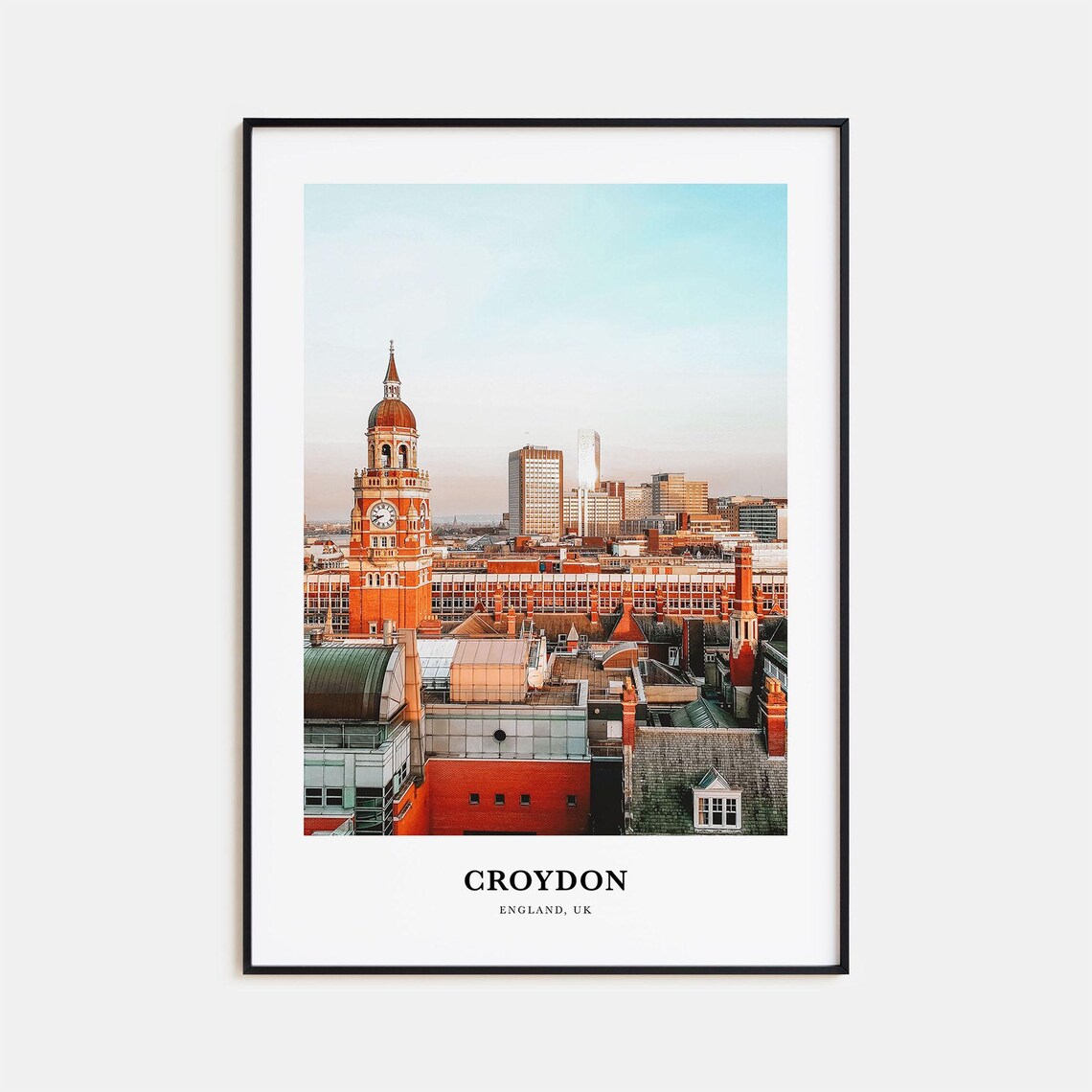 Croydon Travel Poster, England UK Place Print