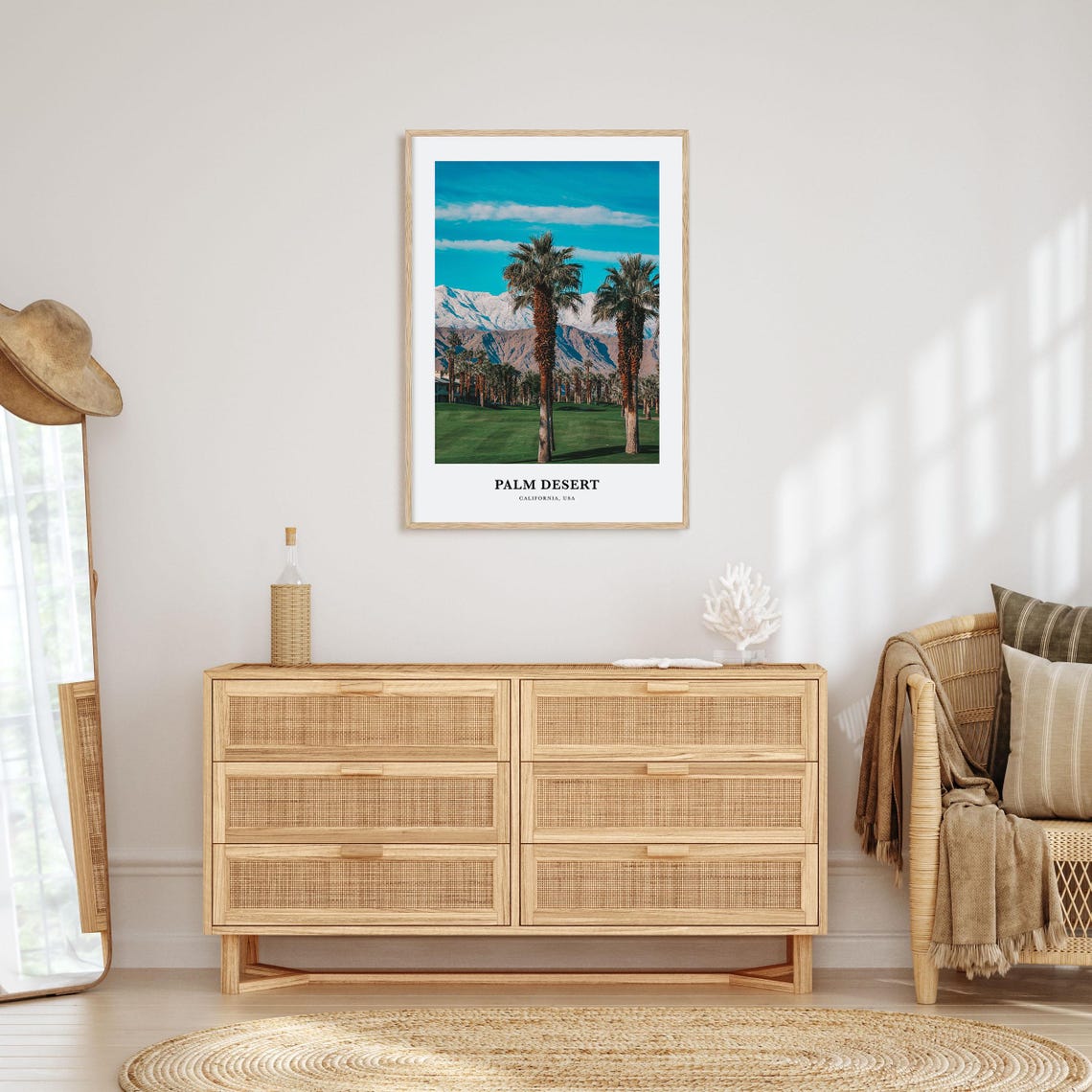 Palm Desert Print Palm Desert Photo Poster Palm Desert Travel Wall Art Palm Desert Map Print Palm Desert Photography California Usa - Image 2