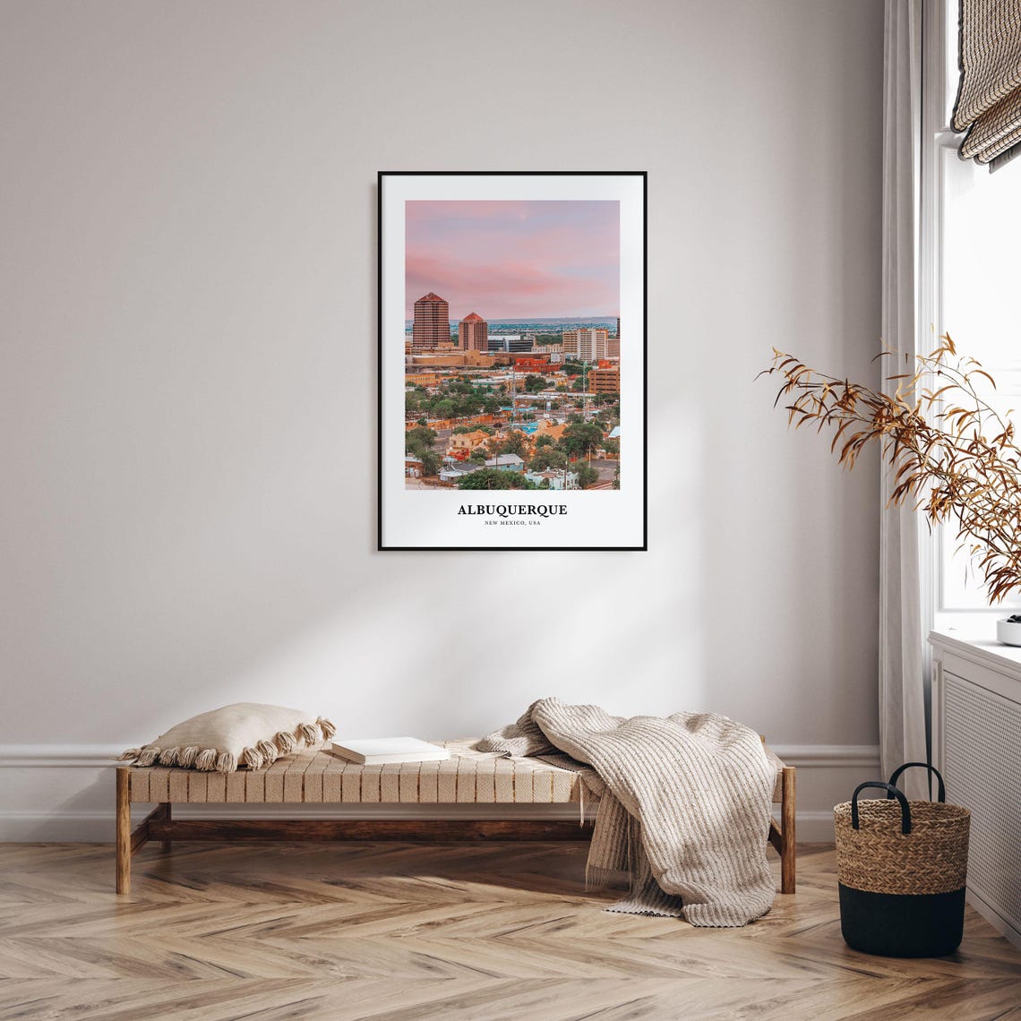 Albuquerque New Mexico Sunset Skyline Cityscape Photography Poster - Image 3