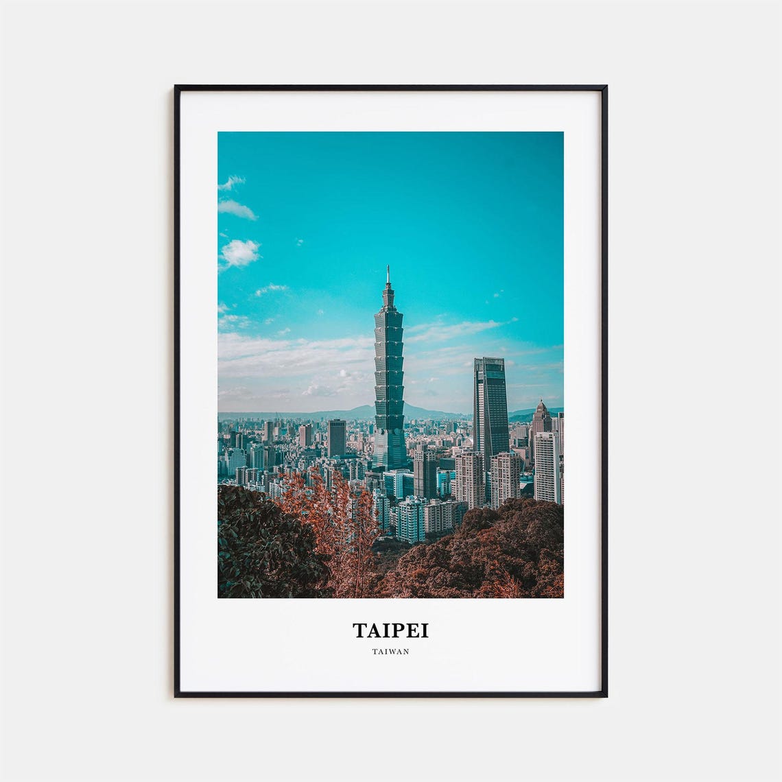 Taipei Print Taipei Photo Poster Taipei Travel Wall Art Taipei Map Print Taipei Photography Print Taipei Wall Dcor Taiwan