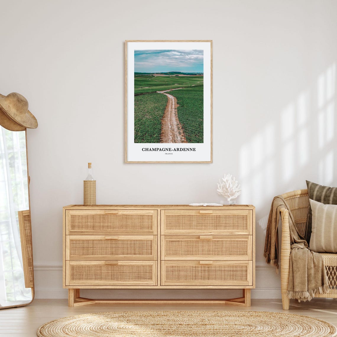 Champagne Ardenne Print Champagne Ardenne Photo Poster Champagne Ardenne Travel Wall Art Champagne Ardenne Map Print France - Image 2