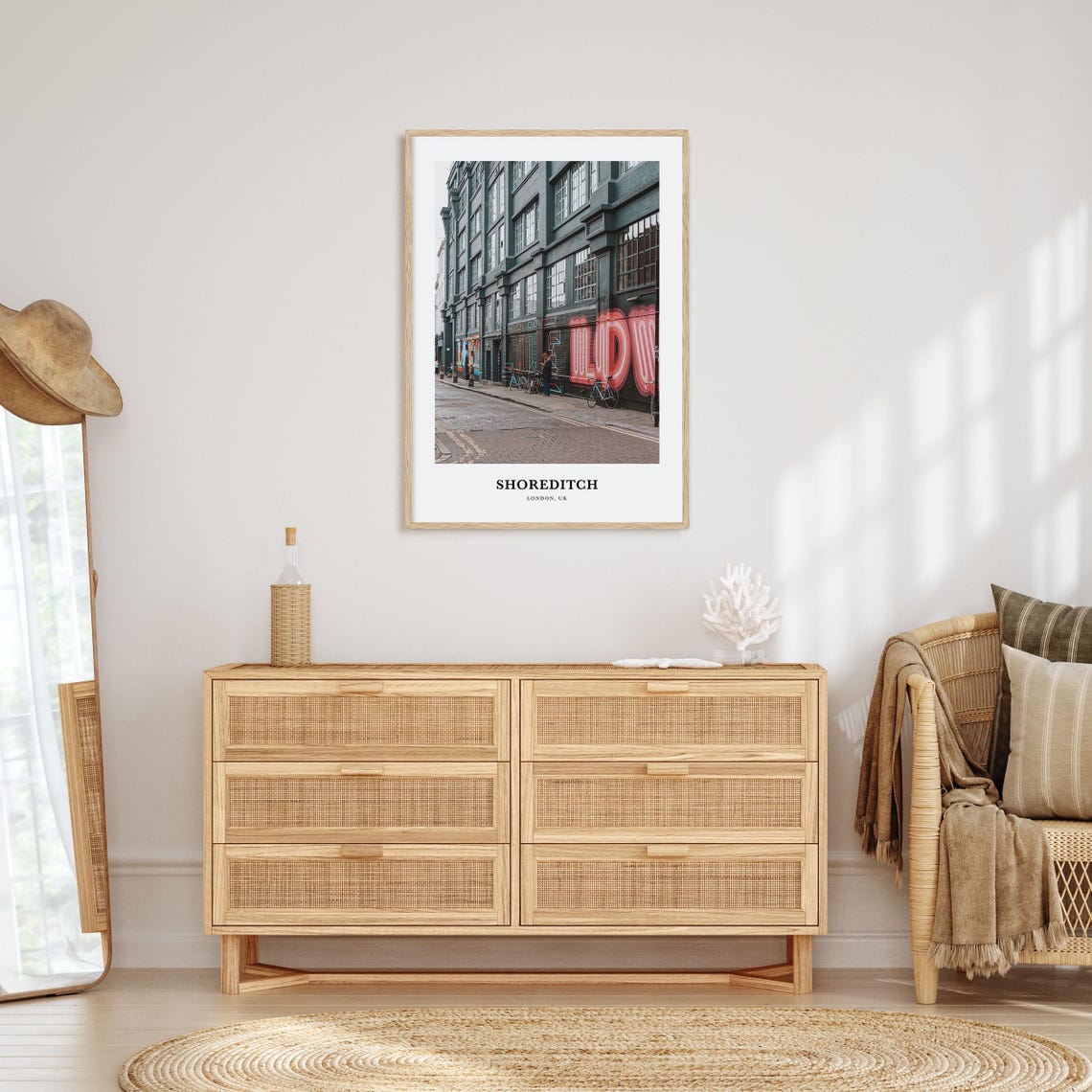 Shoreditch Print Shoreditch Photo Poster Shoreditch Travel Wall Art Shoreditch Map Print Shoreditch Photography Print London Uk - Image 2