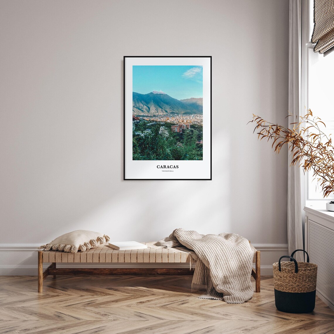 Caracas Travel Poster, Venezuela City Map Art - Image 3