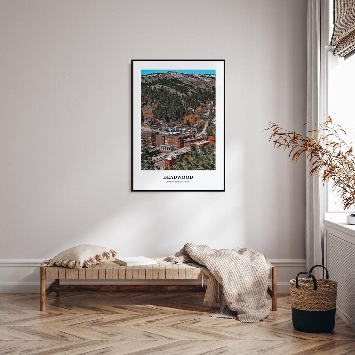 Deadwood Travel Poster, South Dakota Map Print - Image 3