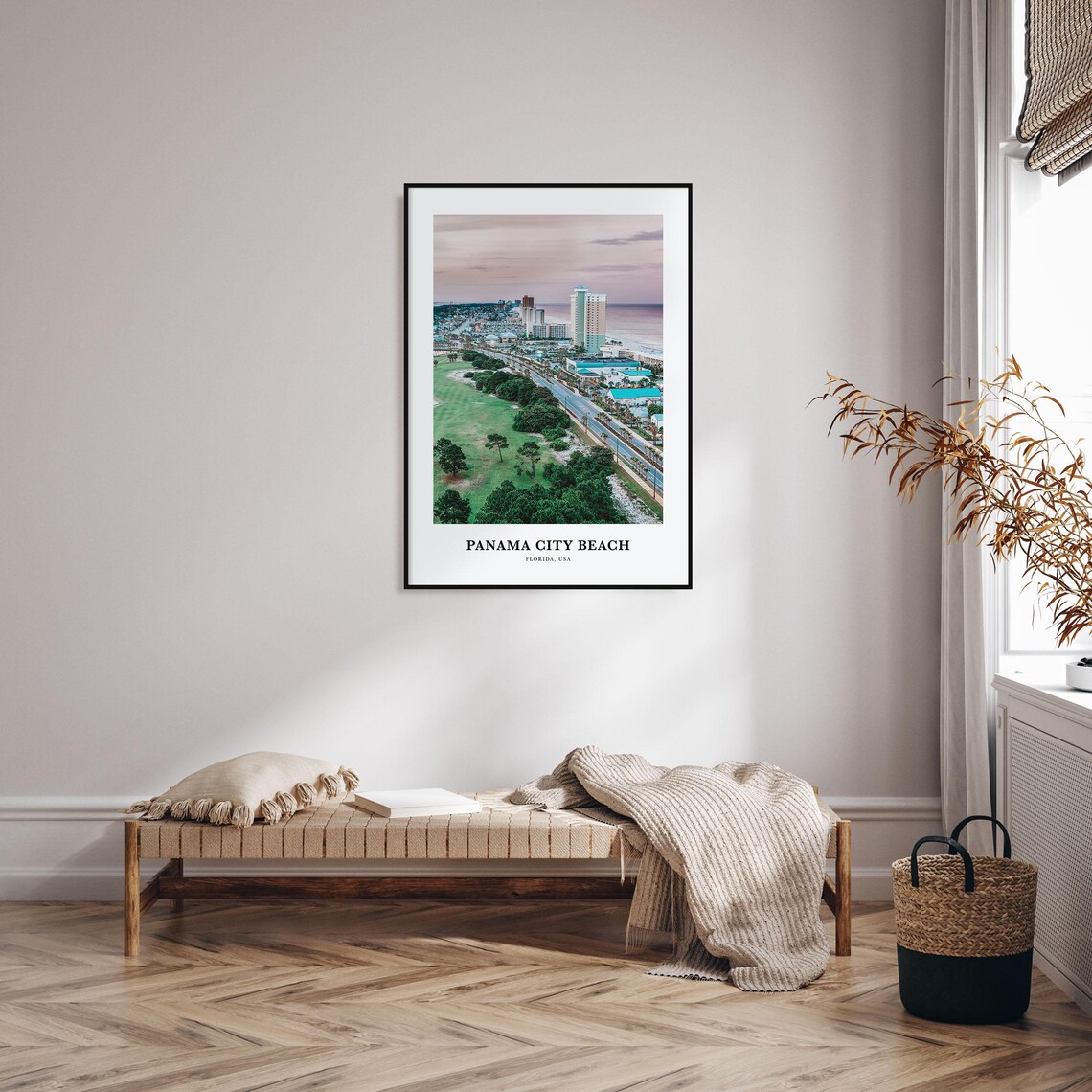 Panama City Beach Travel Poster, Florida Map - Image 3