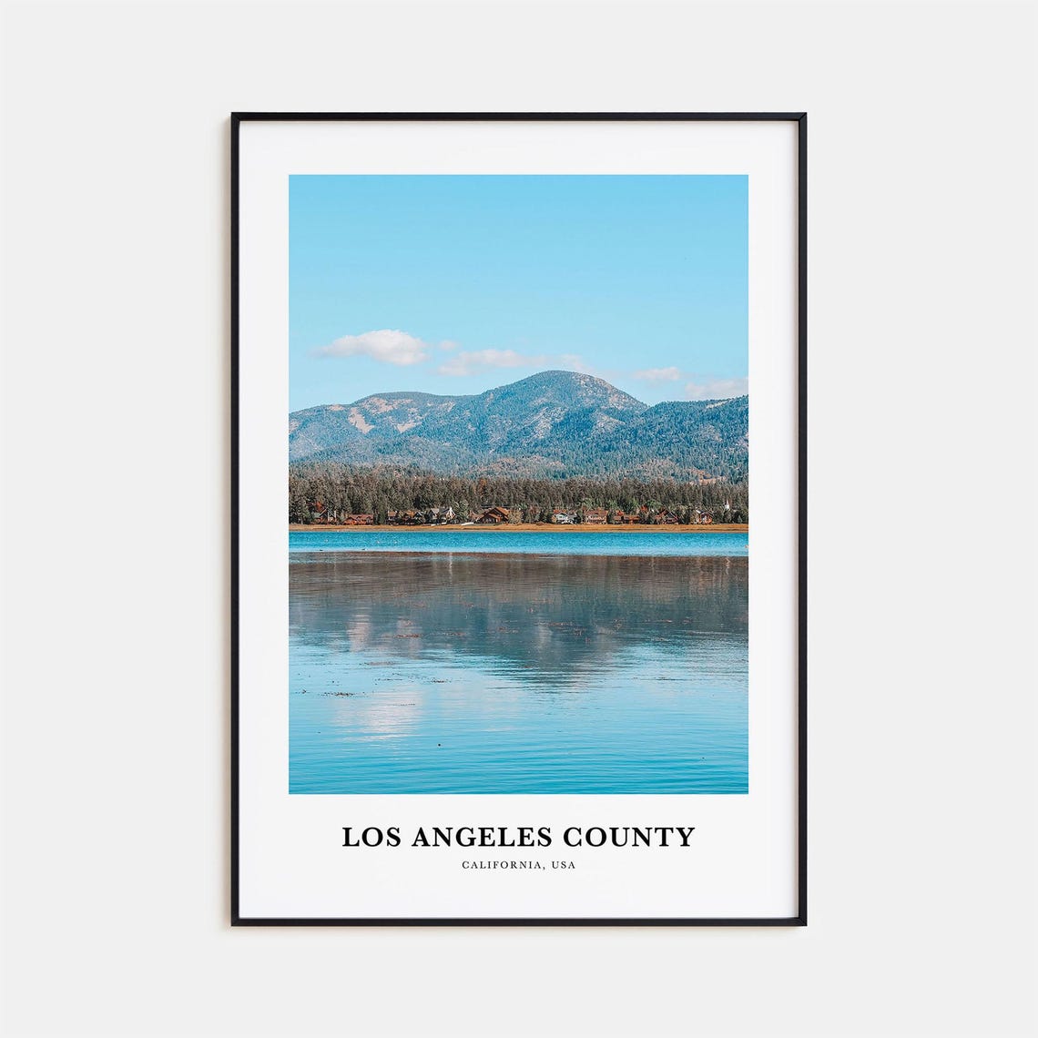 Los Angeles County Print Los Angeles County Photo Poster Los Angeles Travel Wall Art Los Angeles Map Print Los Angeles California Usa
