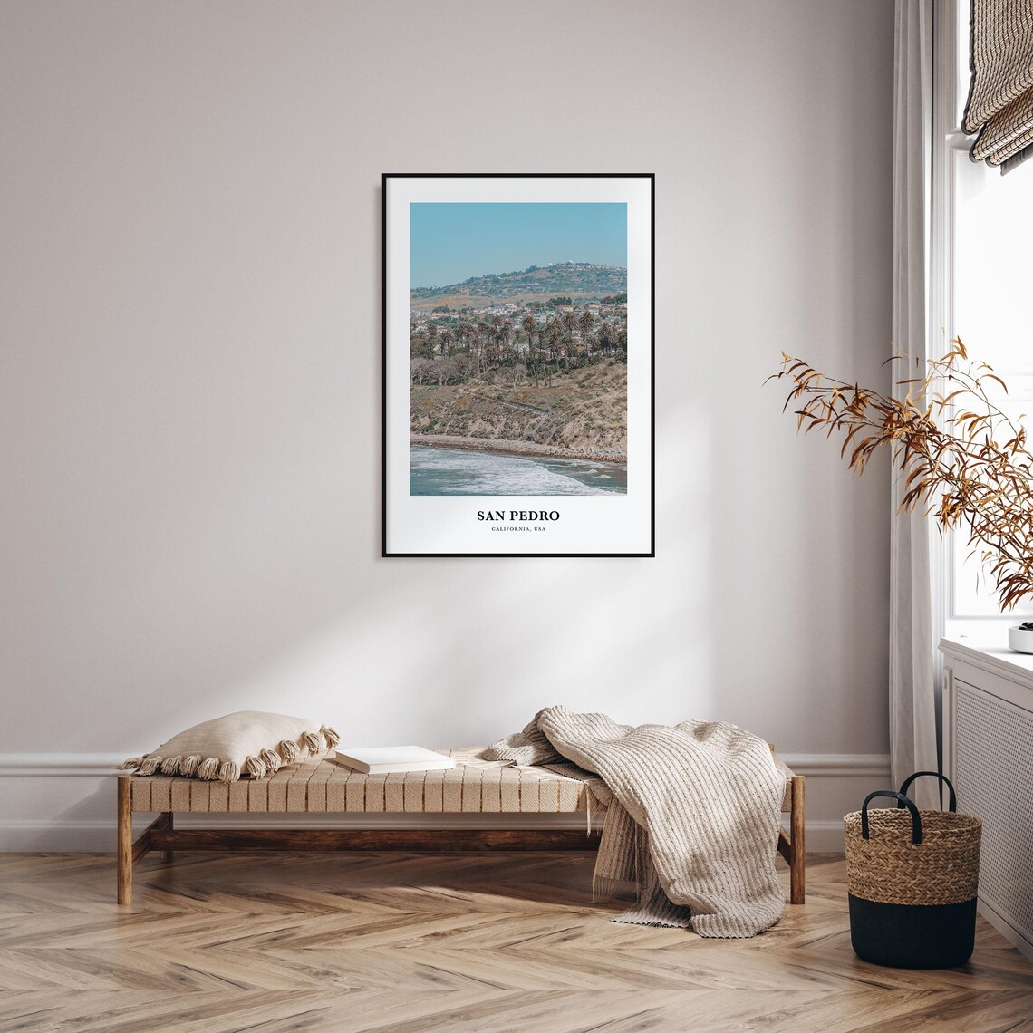San Pedro California Travel Poster, Map Print - Image 4