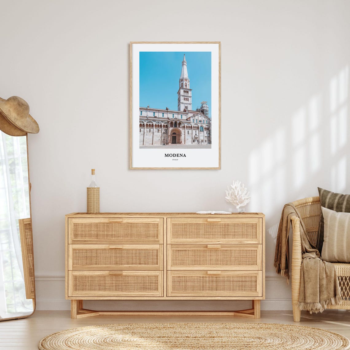 Modena Italy Duomo Cathedral Bell Tower Romanesque View Poster - Image 2