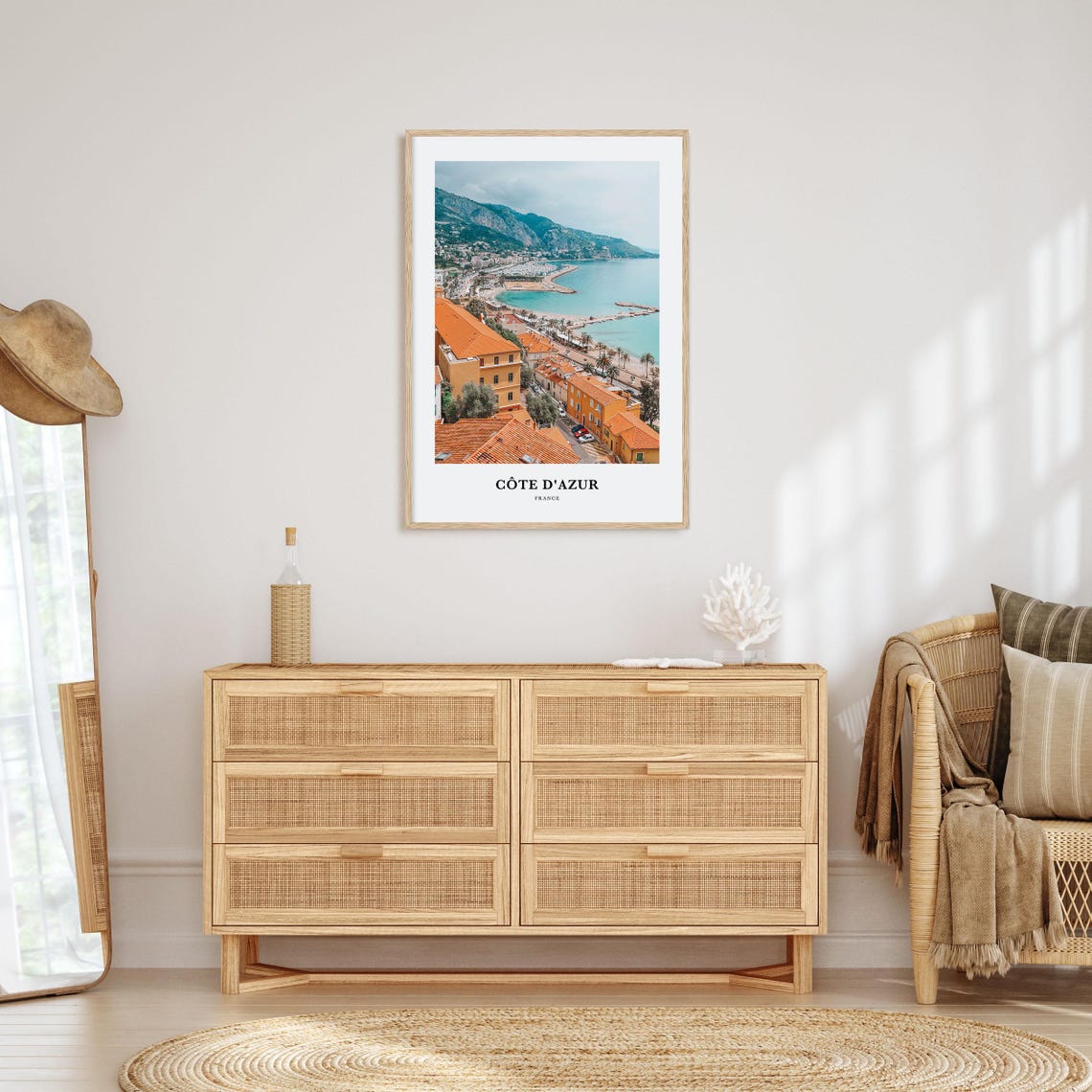 Cote Dazur Print No 1 Cote Dazur Photo Poster Cote Dazur Travel Wall Art Cote Dazur Map Print Cote Dazur Photography Print France - Image 2