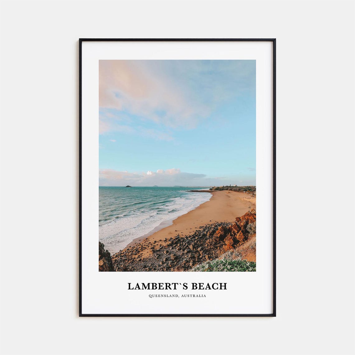 Lambert's Beach Queensland Australia Golden Sand Photo Poster