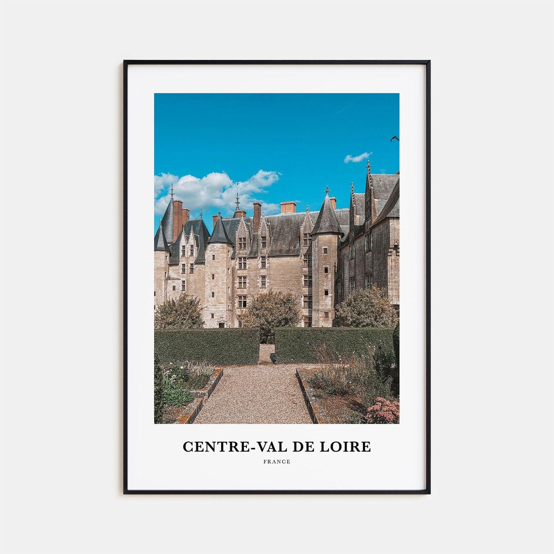 Centre Val de Loire France Historic Chateau Gardens Photo Poster