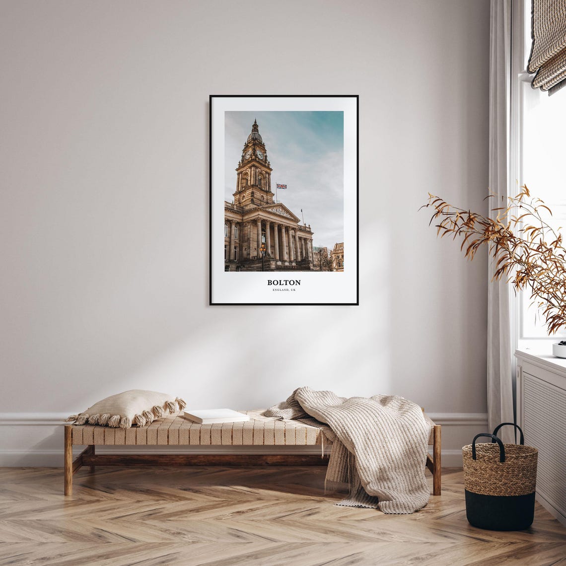 Bolton Print Bolton Photo Poster Bolton Travel Wall Art Bolton Map Print Bolton Photography Print Bolton Wall Dcor England Uk - Image 3