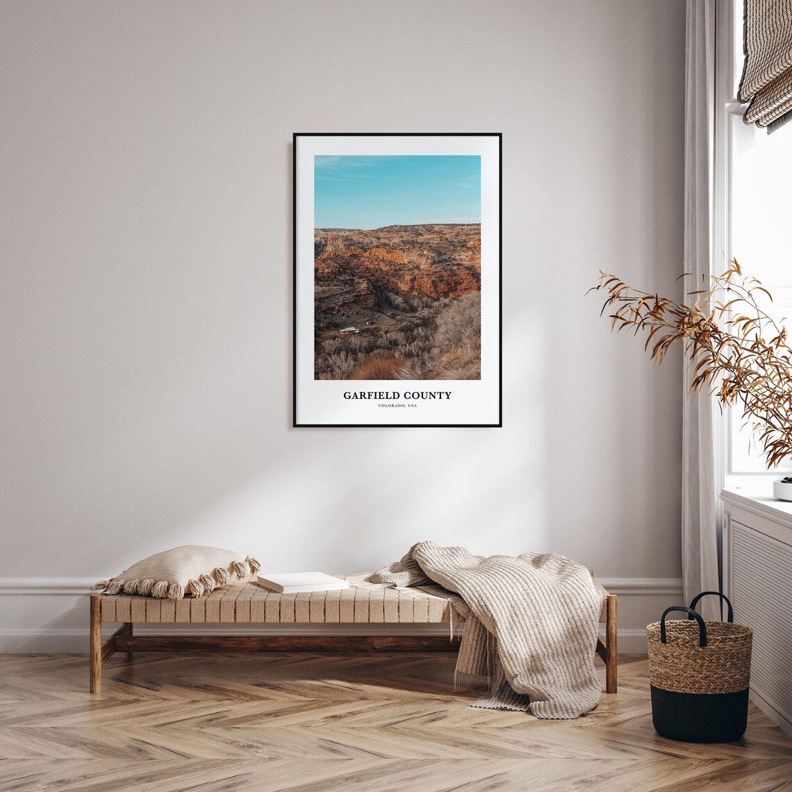 Garfield County Colorado Red Rock Canyon Desert Landscape Photo Poster - Image 3