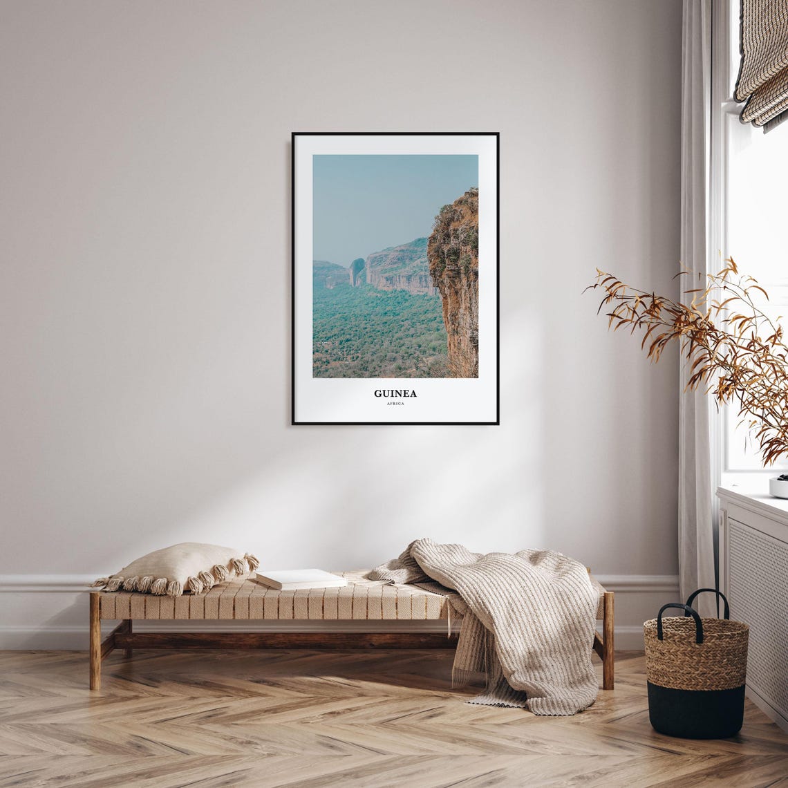 Guinea Africa Dramatic Cliff Escarpment Forest Photo Travel Poster - Image 3