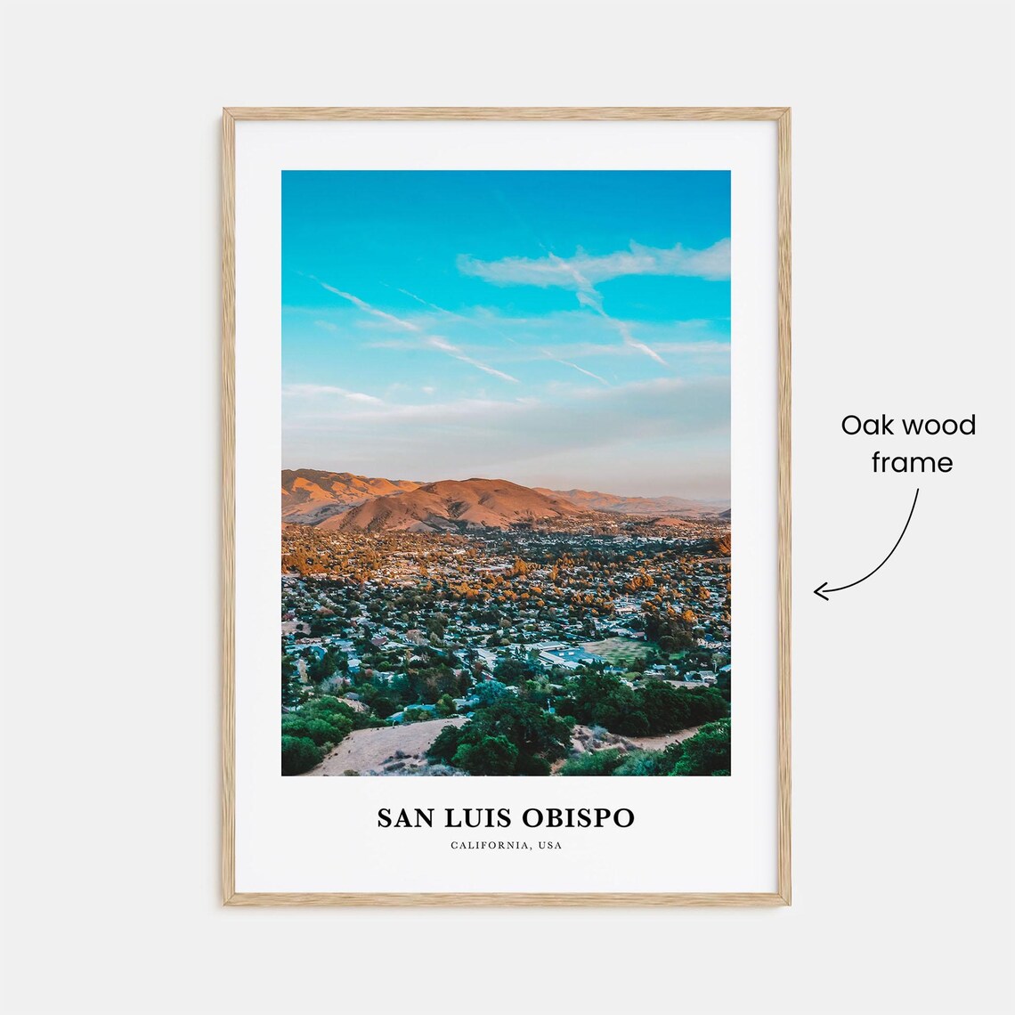 San Luis Obispo Travel Poster, California Map - Image 3