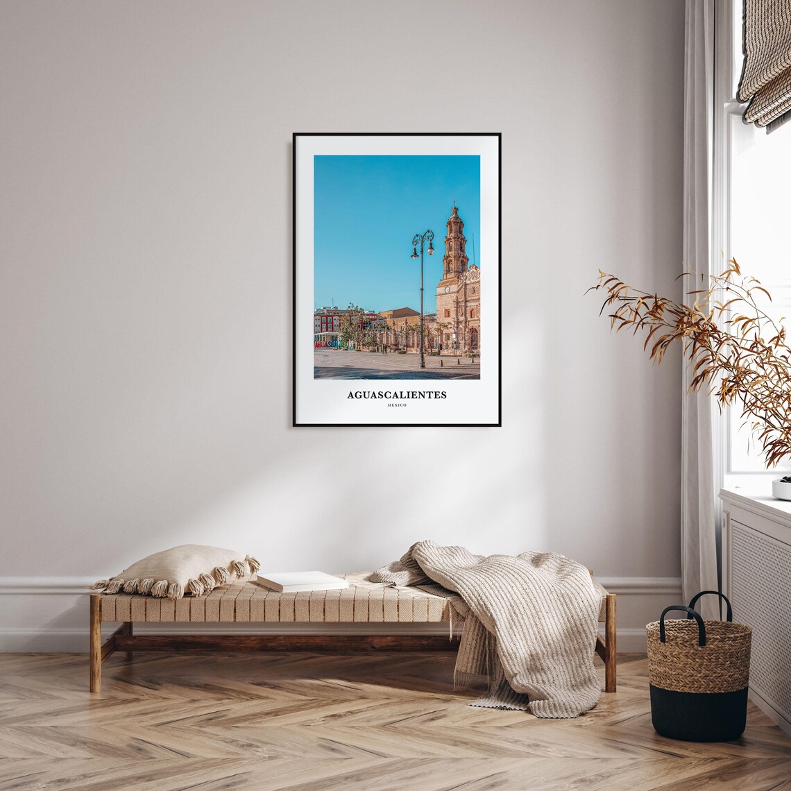 Aguascalientes Travel Poster, Mexico Map Art Print - Image 3