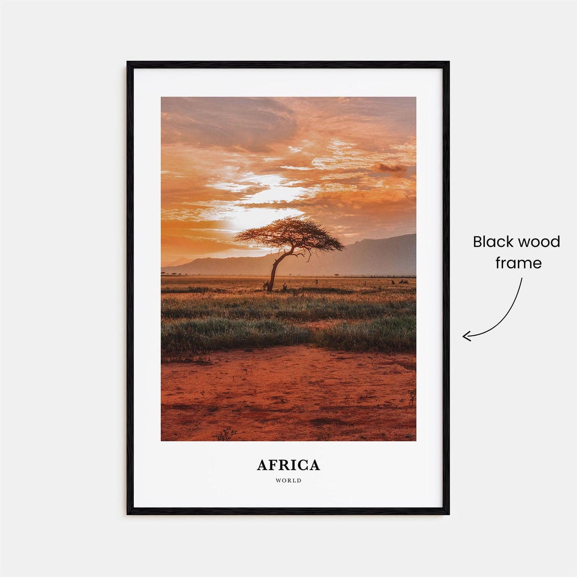 Africa Print Africa Photo Poster Africa Travel Wall Art Africa Map Print Africa Photography Print Africa Wall Dcor World - Image 2