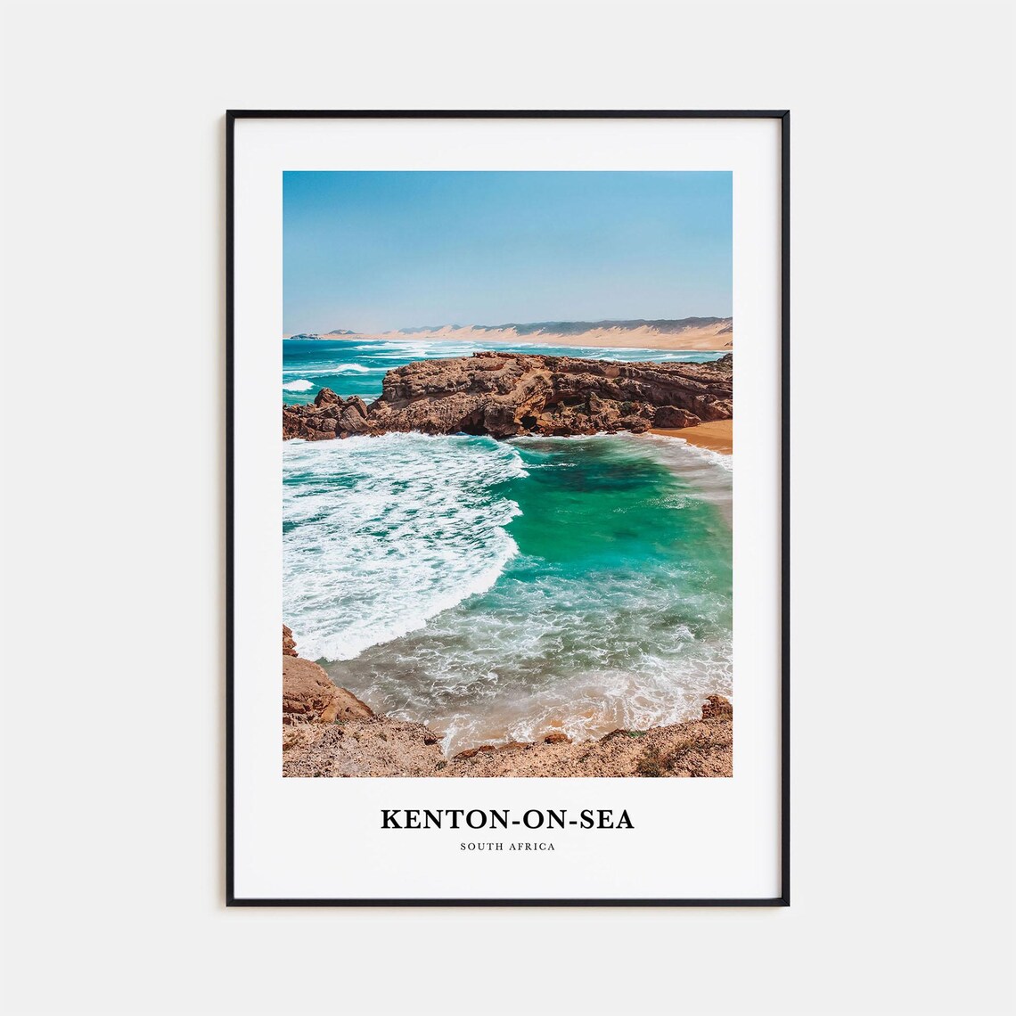 Kenton On Sea South Africa Rocky Coast Waves Travel Photo Poster