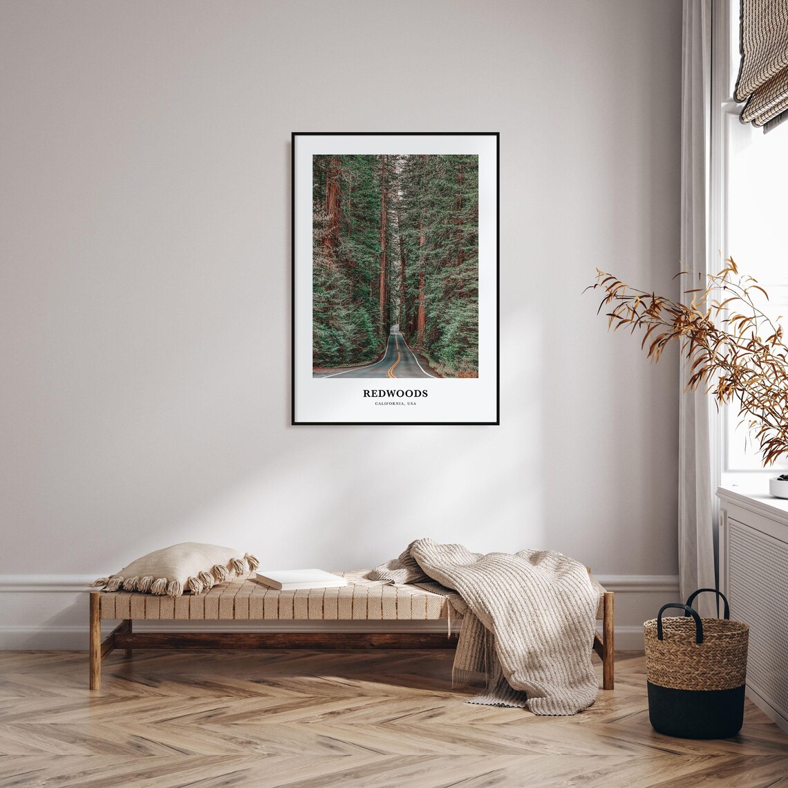 Redwoods Travel Poster, California Landscape Art - Image 3