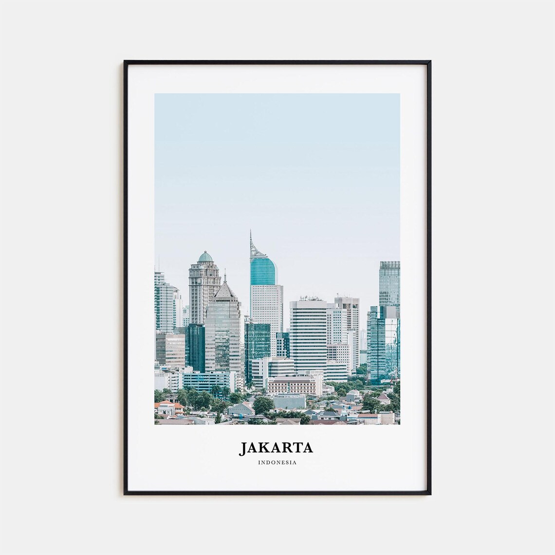 Jakarta Indonesia Modern City Skyline Skyscrapers Photo Poster