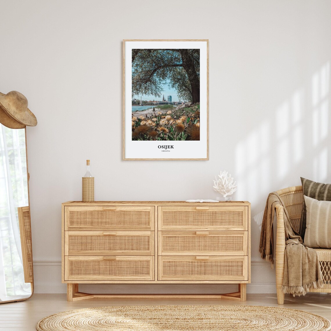 Osijek Travel Poster, Croatia Map Wall Art - Image 2