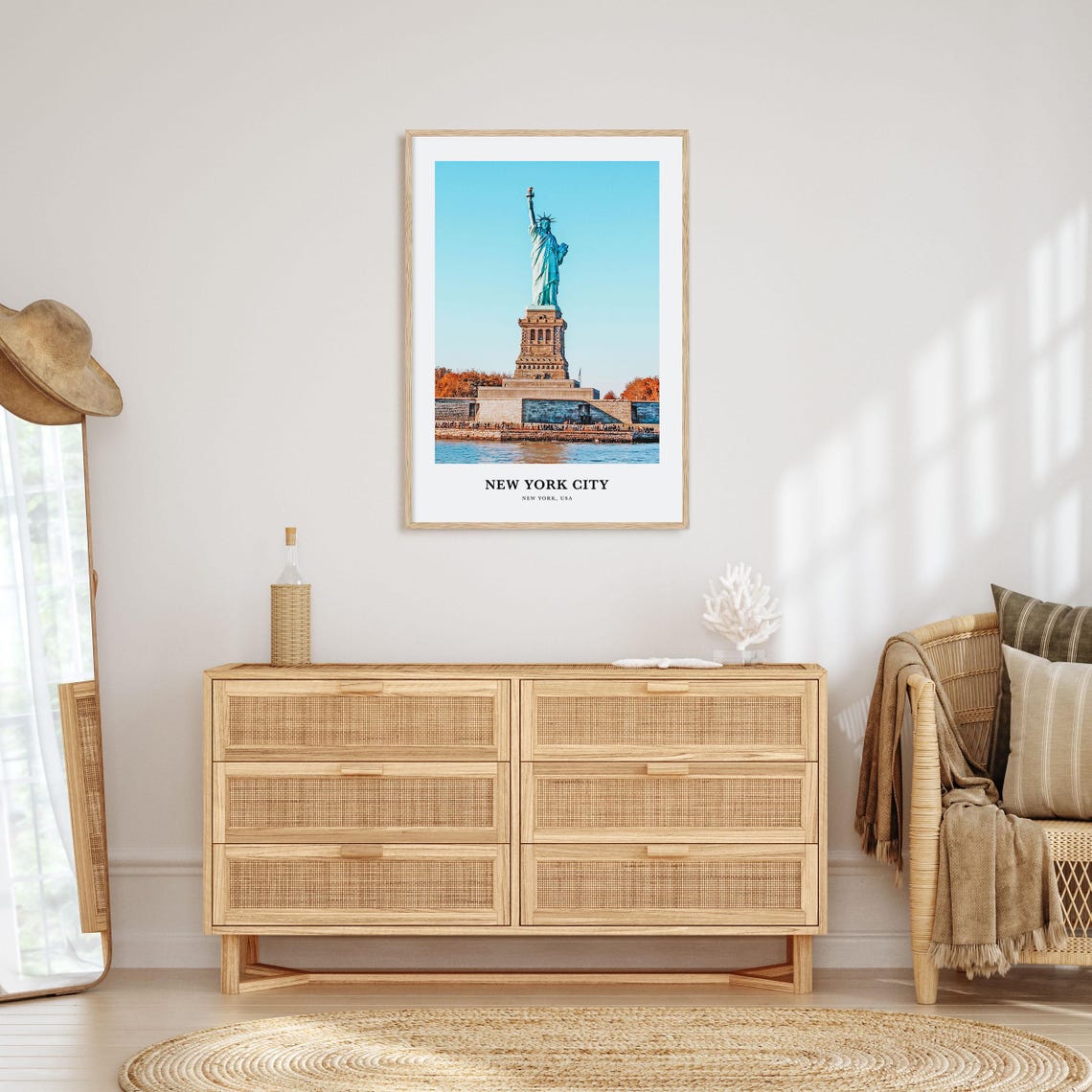 New York City Print No 2 New York City Photo Poster New York City Travel Wall Art New York City Map New York City Print New York Usa - Image 2