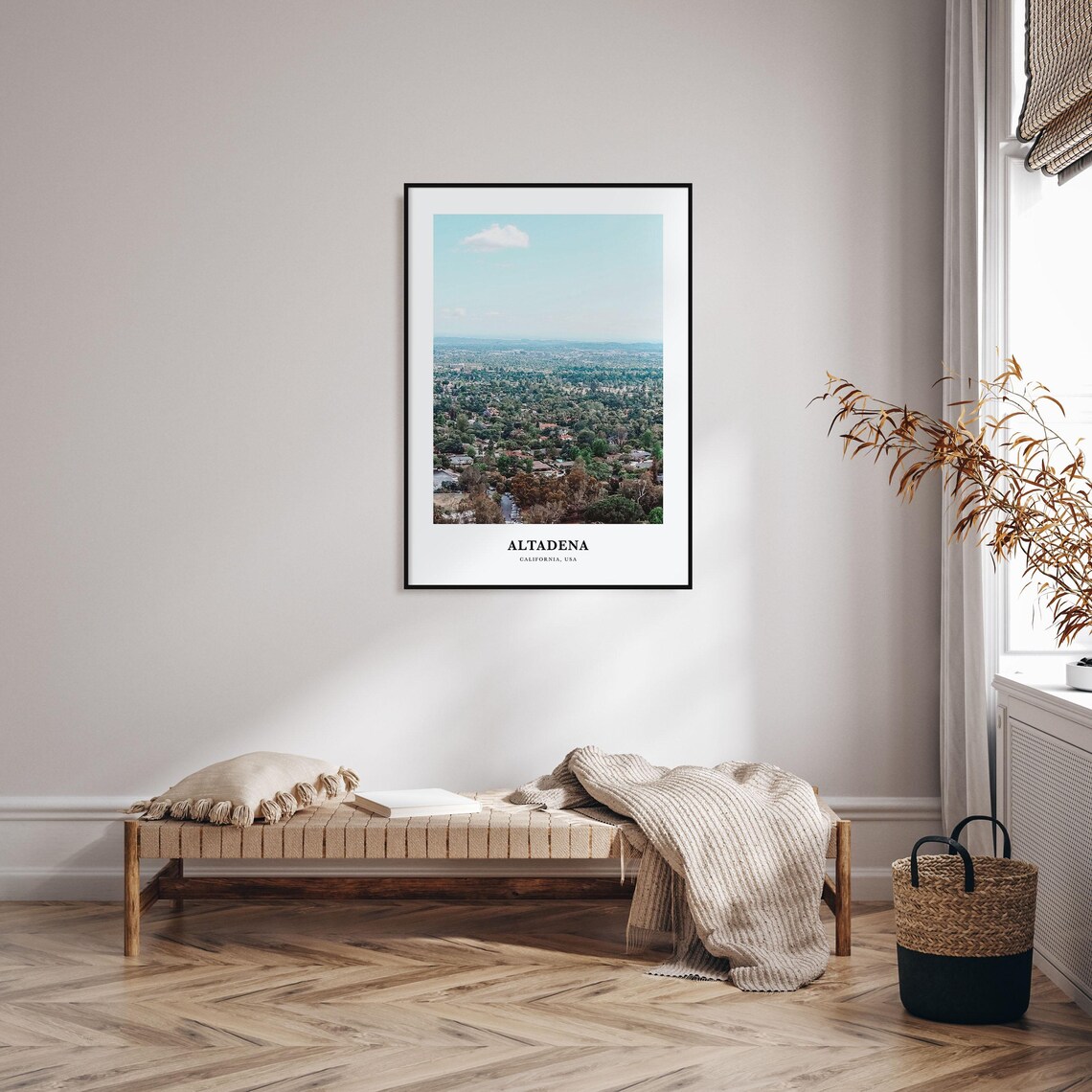 Altadena Travel Poster, California Map Wall Art - Image 3