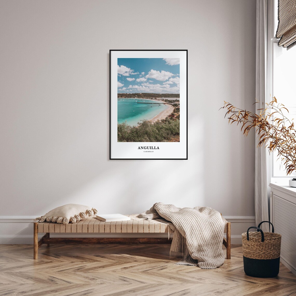 Anguilla Travel Poster, Caribbean Map Wall Art - Image 3