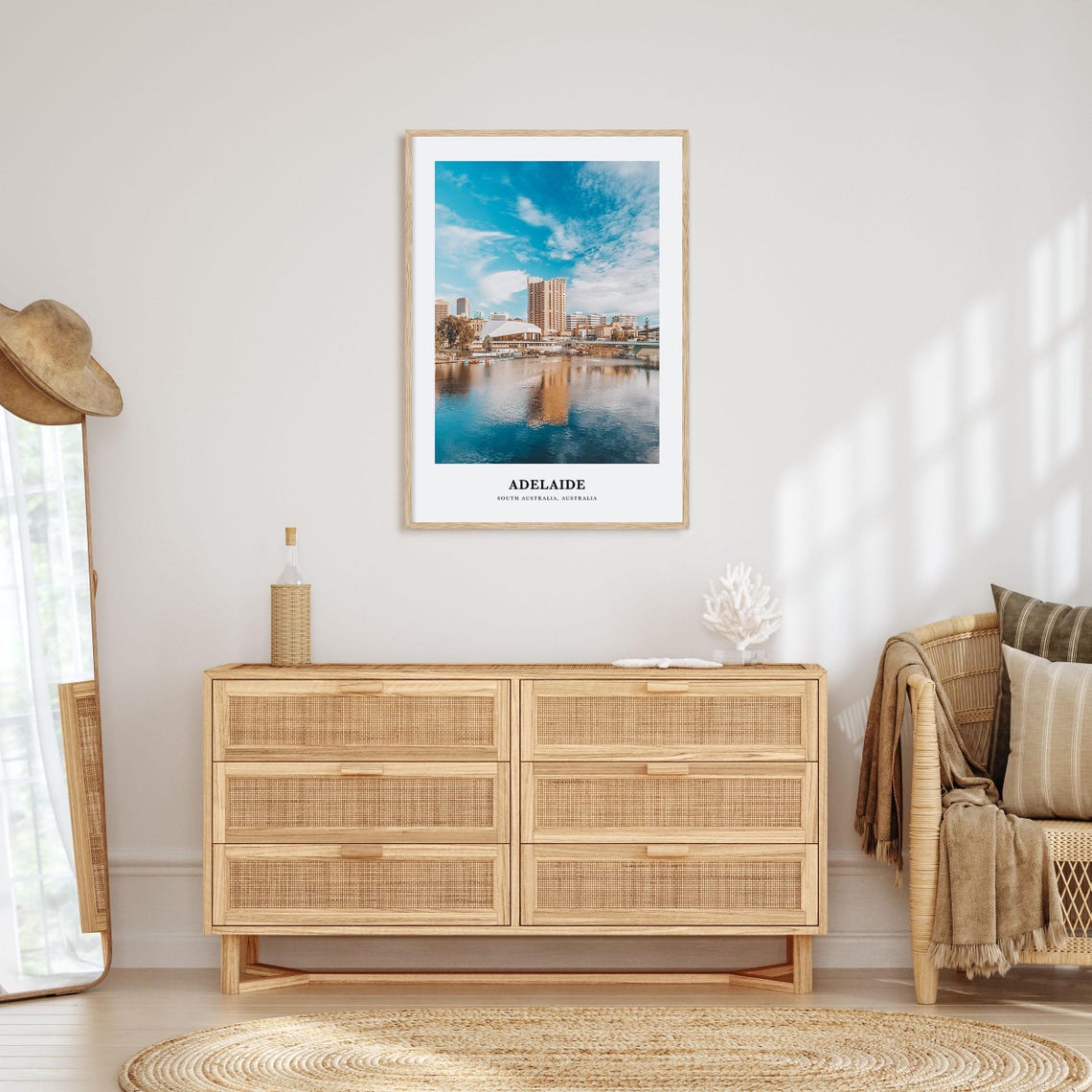 Adelaide South Australia River Skyline Photography Travel Poster - Image 2