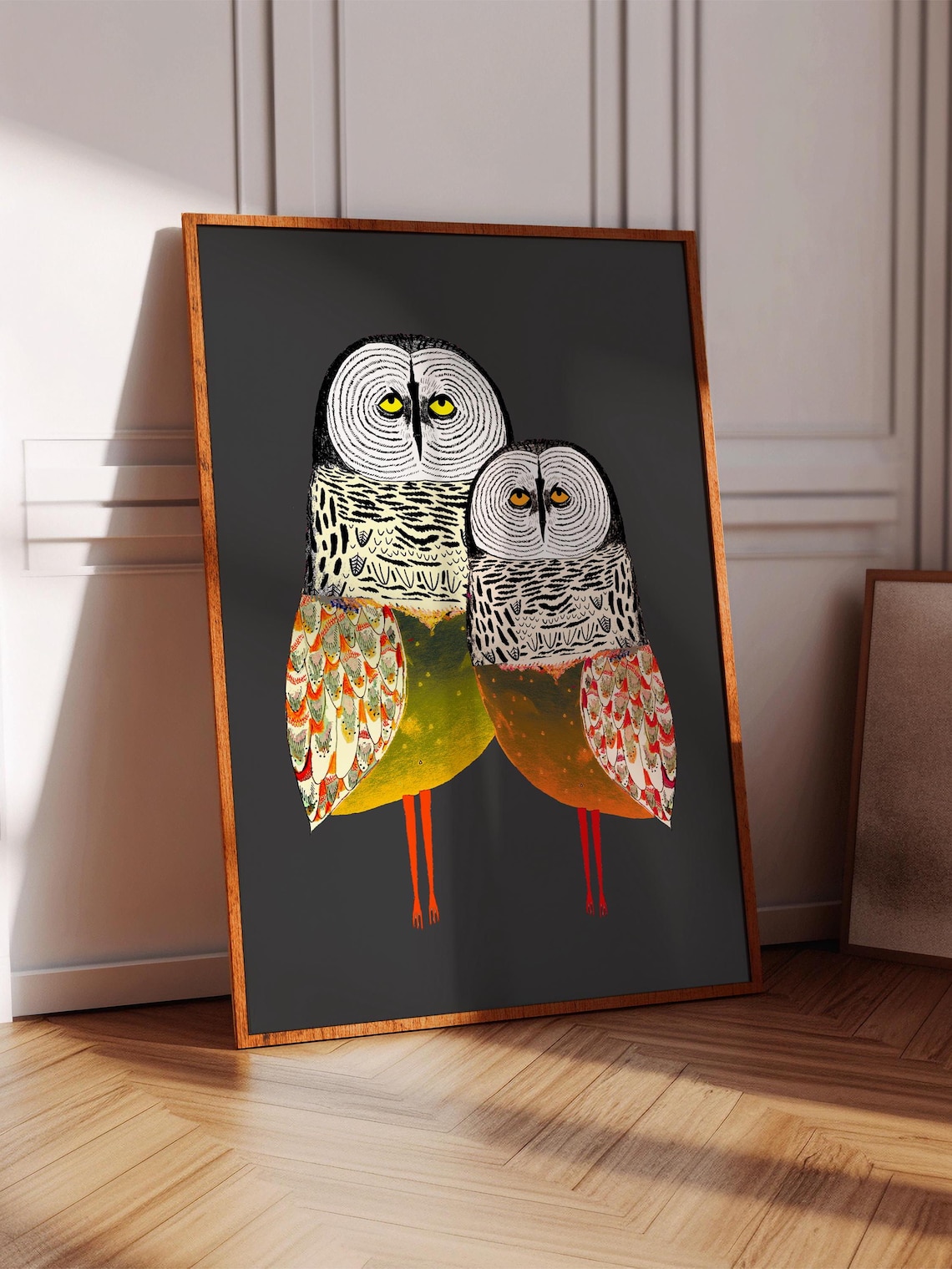 Magical Owls Art Print, Whimsical Home Decor