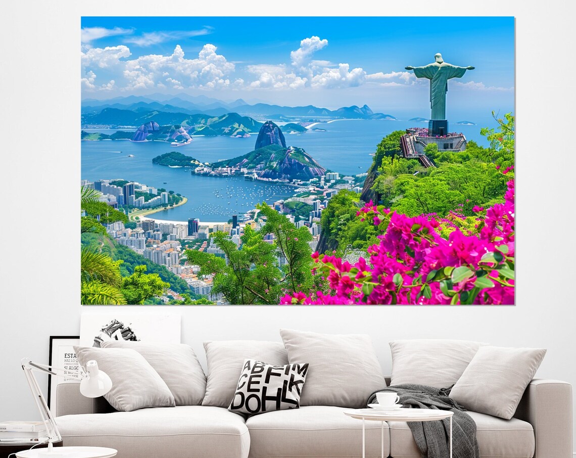 Rio De Janeiro Abstract Wall Art Print, Brazil