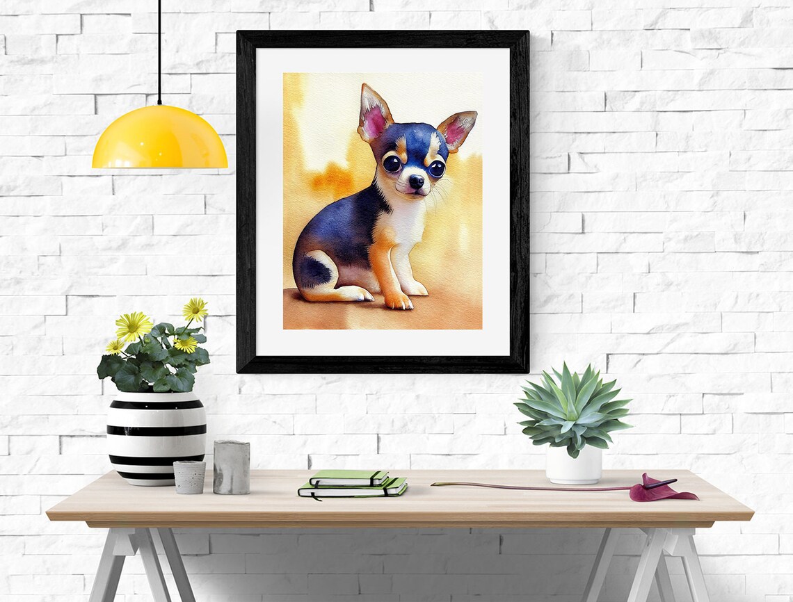 Chihuahua Watercolor Art Print, Nursery Decor - Image 2