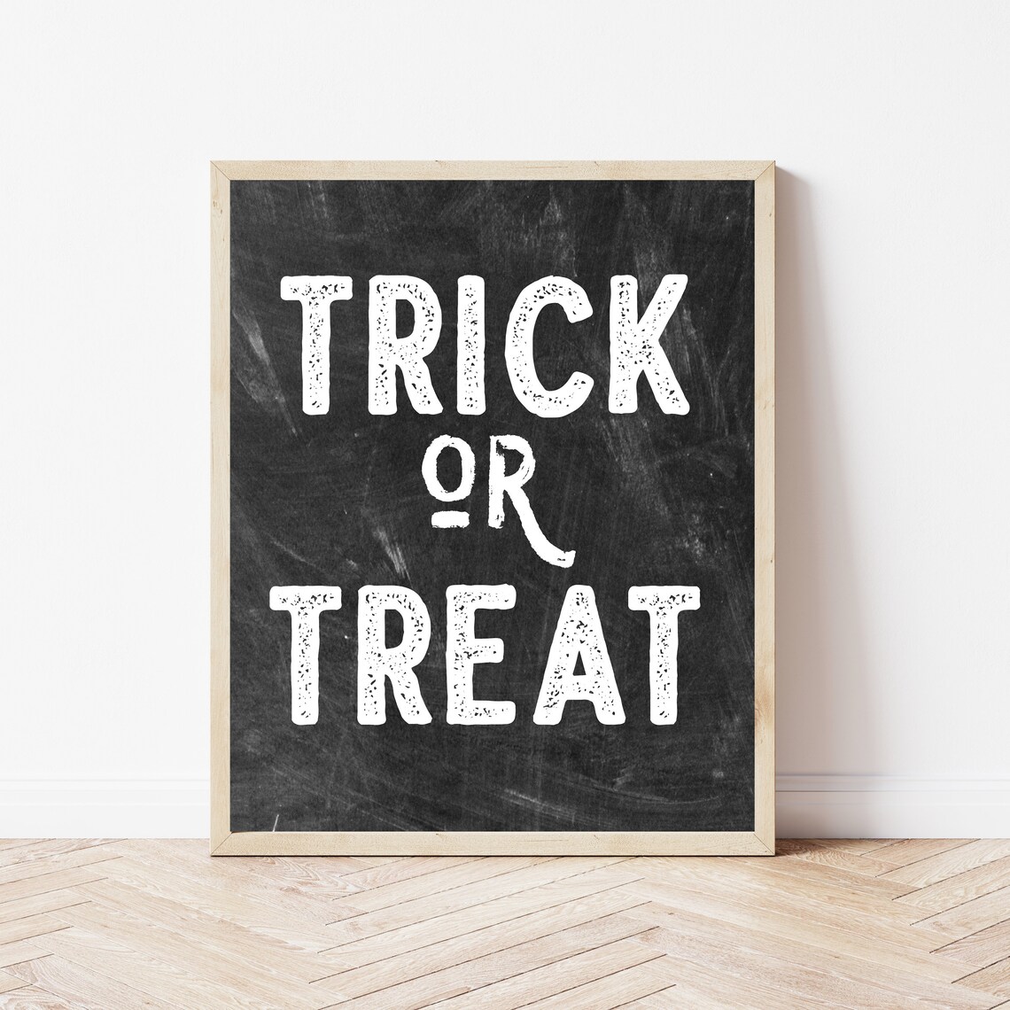 Trick Or Treat Sign Halloween Poster, Farmhouse Fall