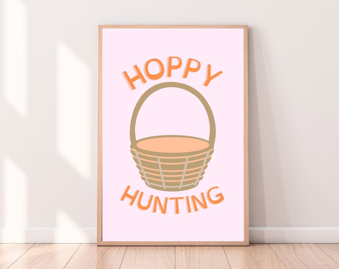 Hoppy Hunting Easter Egg Hunt Wall Art