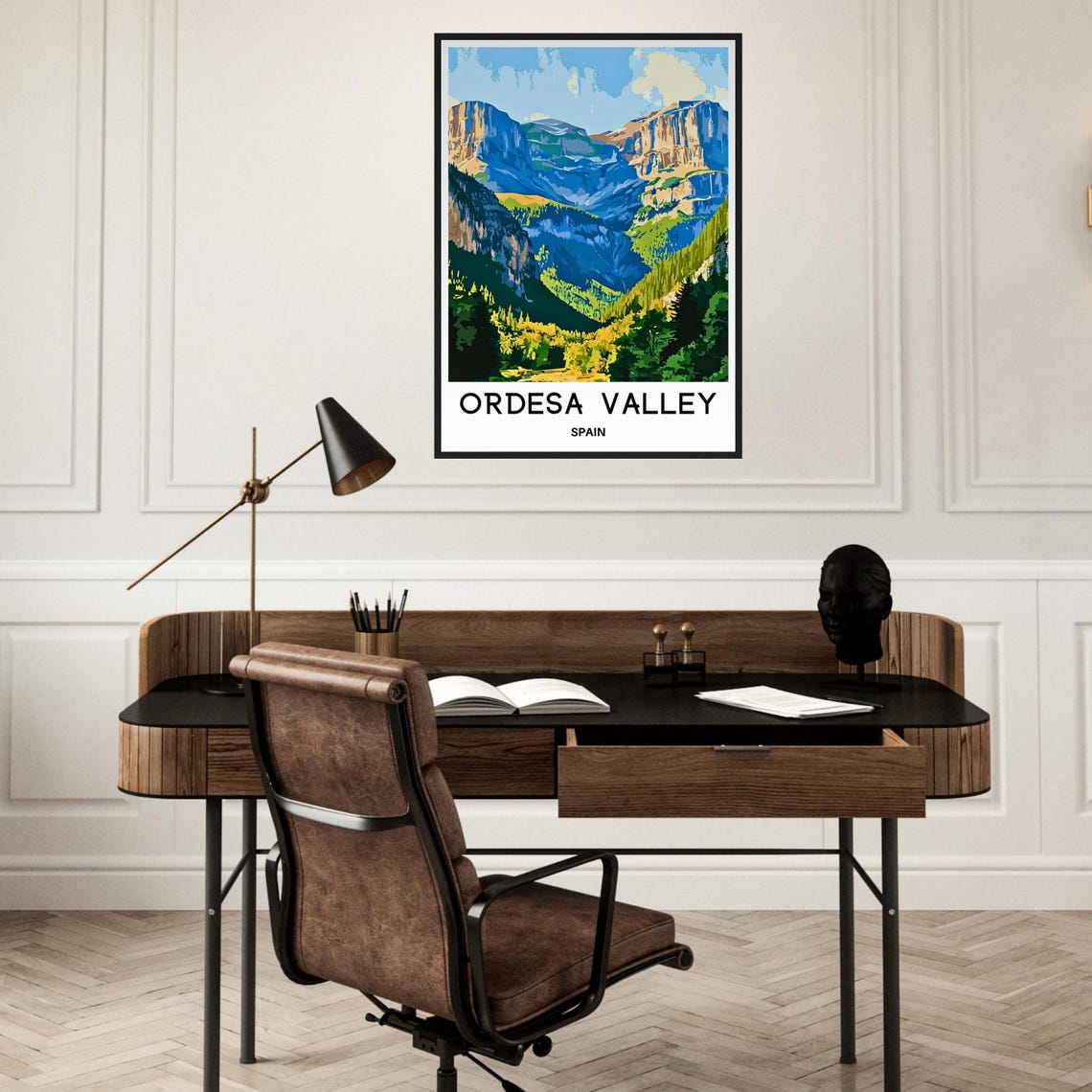 Ordesa Valley Spain Limestone Cliffs Pine Forest Travel Poster - Image 2