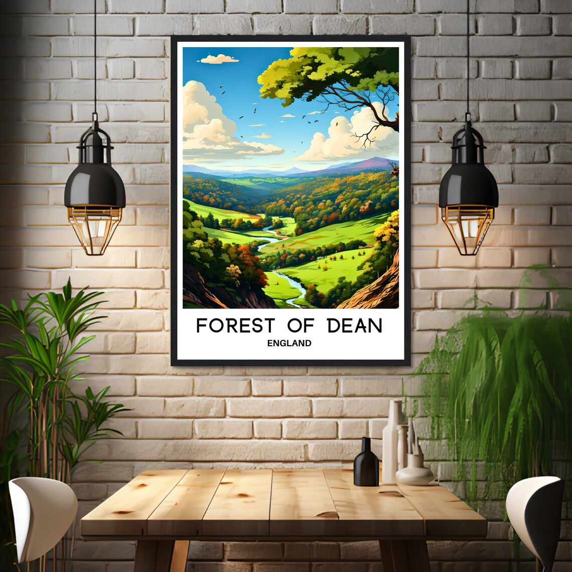 Forest Of Dean Travel Poster, Gloucestershire England - Image 3
