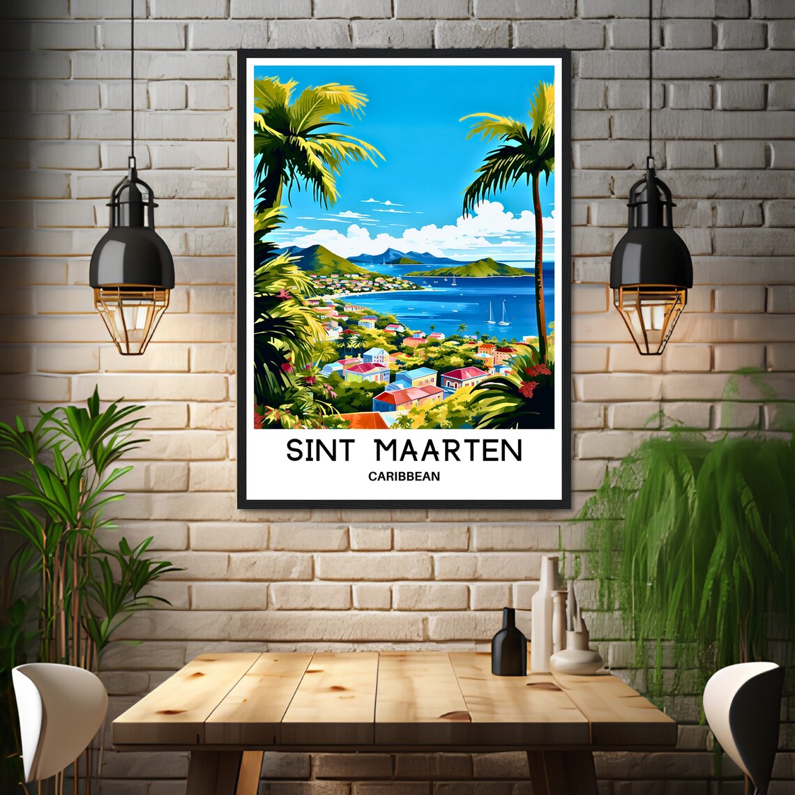 Sint Maarten Travel Poster, Caribbean Wall Art Print - Image 3