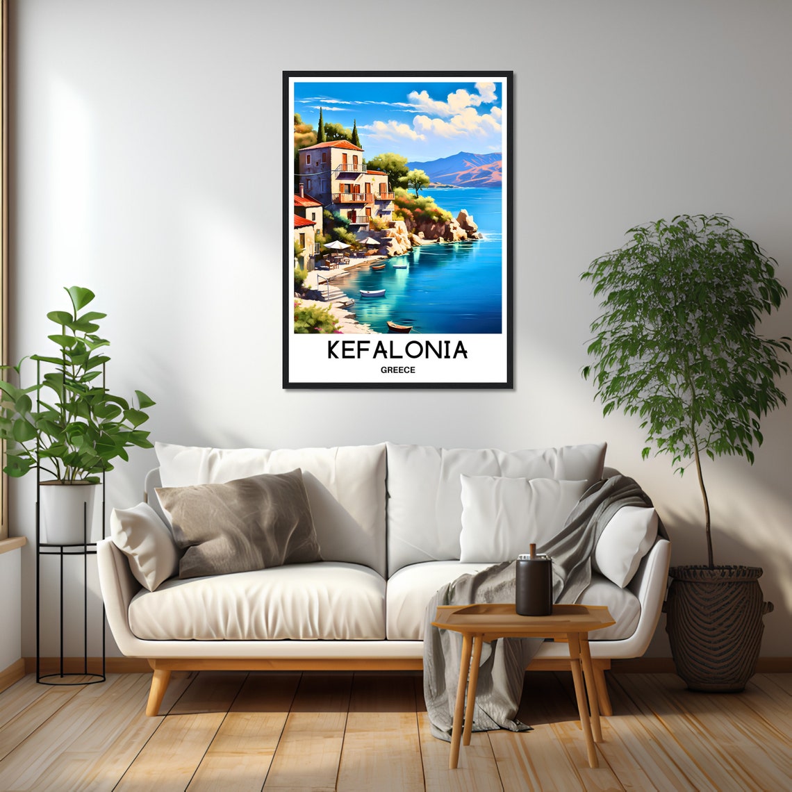 Kefalonia Travel Poster Kefalonia Travel Print Kefalonia Greece Print Kefalonia Art Print Kefalonia Travel Gift Kefalonia Wall Print Greece - Image 3