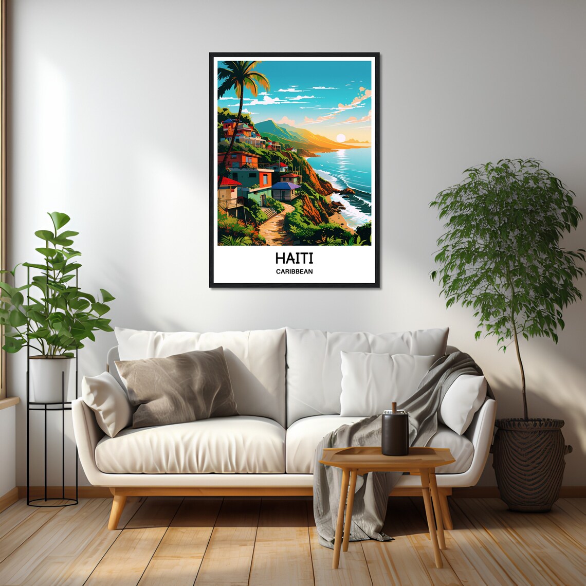 Haiti Travel Poster, Caribbean Island Illustration - Image 2