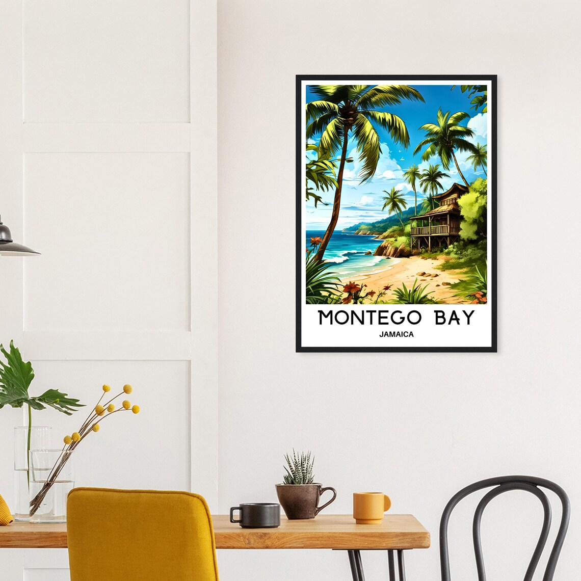 Montego Bay Travel Poster, Jamaican Art Print - Image 3